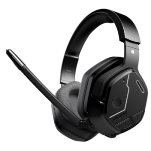 达尔优EH755 头戴式2.4G无线蓝牙耳机双模麦克风降噪虚拟7.1声道男女网课听歌网课学习游戏直播 黑灰