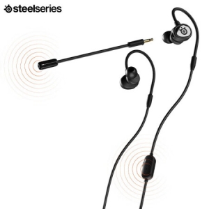 赛睿（SteelSeries） 突圣骑tusq入耳式 游戏耳机 挂耳式 电竞耳机 黑色 官方标配